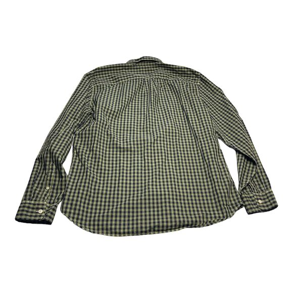 Gap Shirt Men's XL Green Blue Check Pockets Long Sleeve Classic Fit Button-Down - Picture 2 of 6